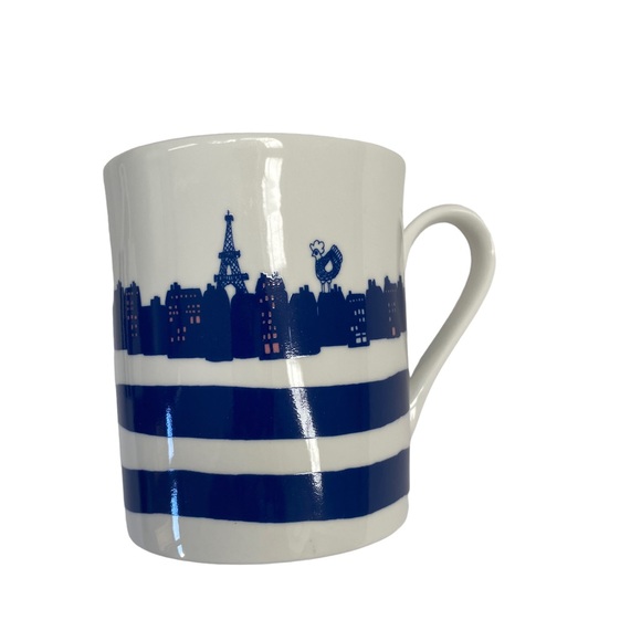 FRENCH LA COCOTTE PARIS MUG LA SEINE BONE CHINA COFFEE MUGS Set of Two - Picture 4 of 6